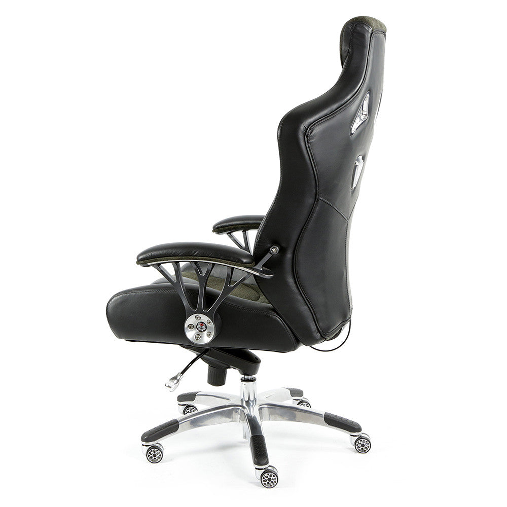 ProMech Racing Speed-998 Office Racing Chair Shadow Alcantara Italian Leather Executive Office Chair Bucket Seat Computer Chair Gaming Chair