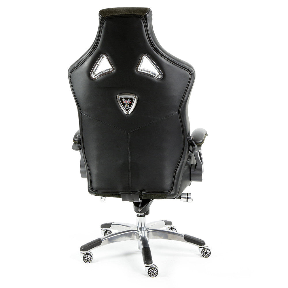 ProMech Racing Speed-998 Office Racing Chair Shadow Alcantara Italian Leather Executive Office Chair Bucket Seat Computer Chair Gaming Chair