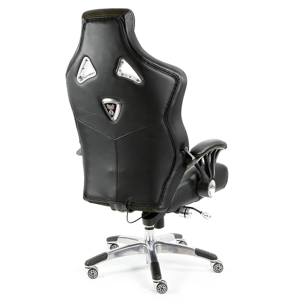 ProMech Racing Speed-998 Office Racing Chair Shadow Alcantara Italian Leather Executive Office Chair Bucket Seat Computer Chair Gaming Chair