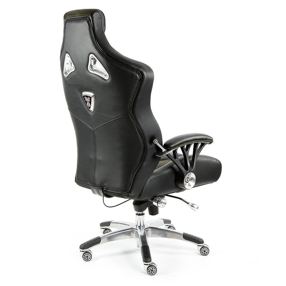 ProMech Racing Speed-998 Office Racing Chair Shadow Alcantara Italian Leather Executive Office Chair Bucket Seat Computer Chair Gaming Chair