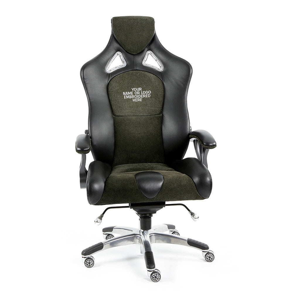 ProMech Racing Speed-998 Office Racing Chair Shadow Alcantara Italian Leather Executive Office Chair Bucket Seat Computer Chair Gaming Chair