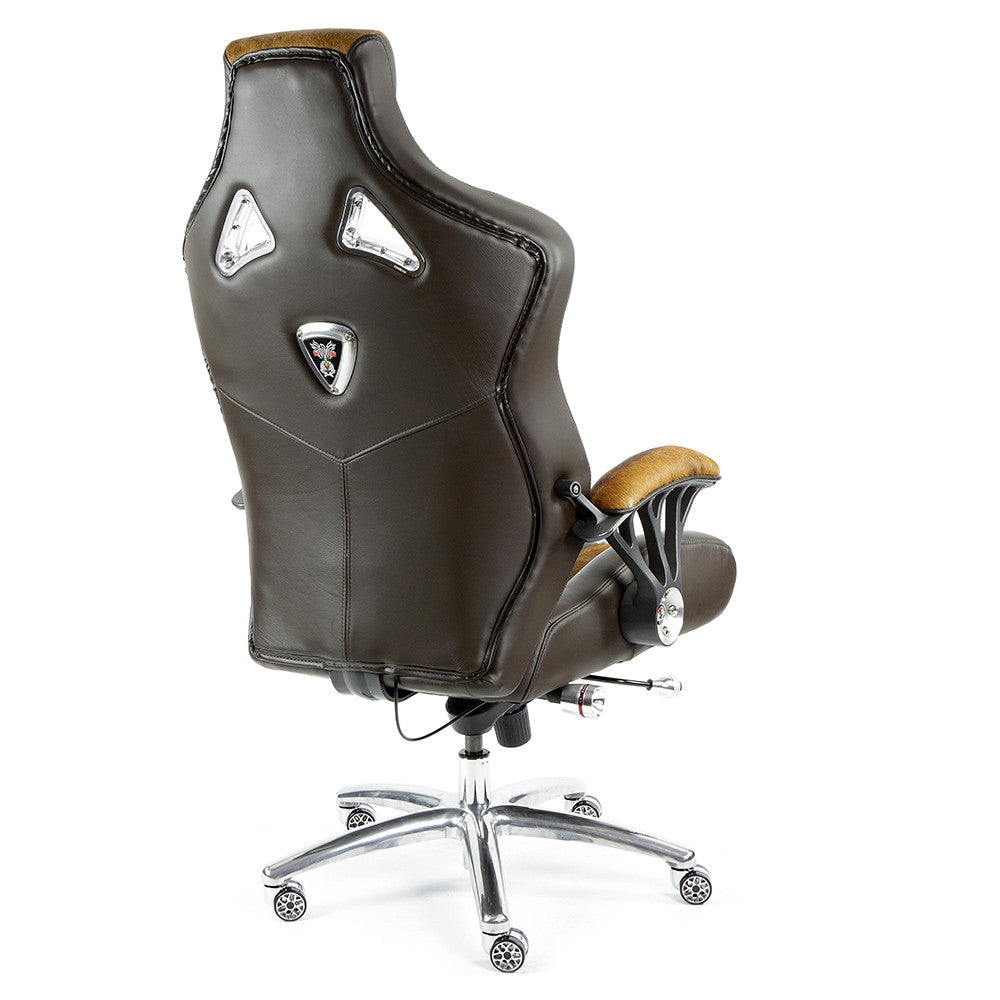 ProMech Racing Speed-998 Office Racing Chair Brown Cowhide